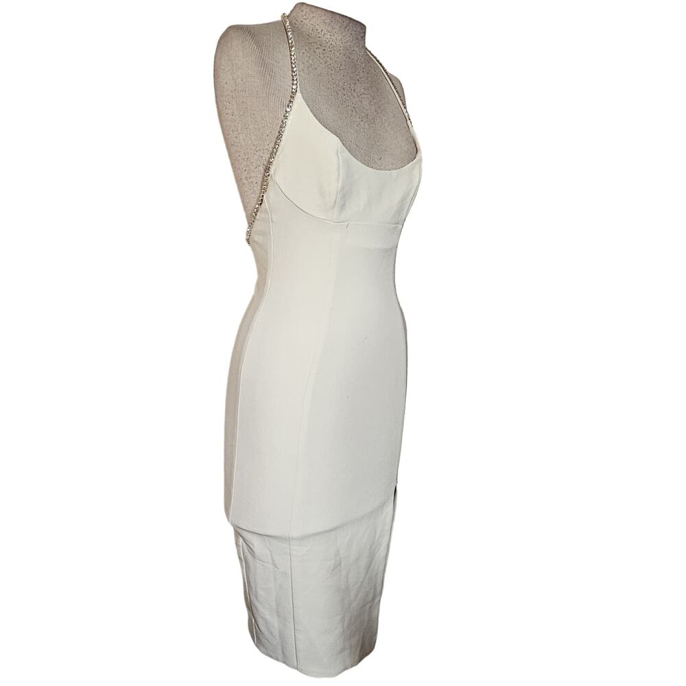 Cream Bodycon Cocktail Dress Size 2